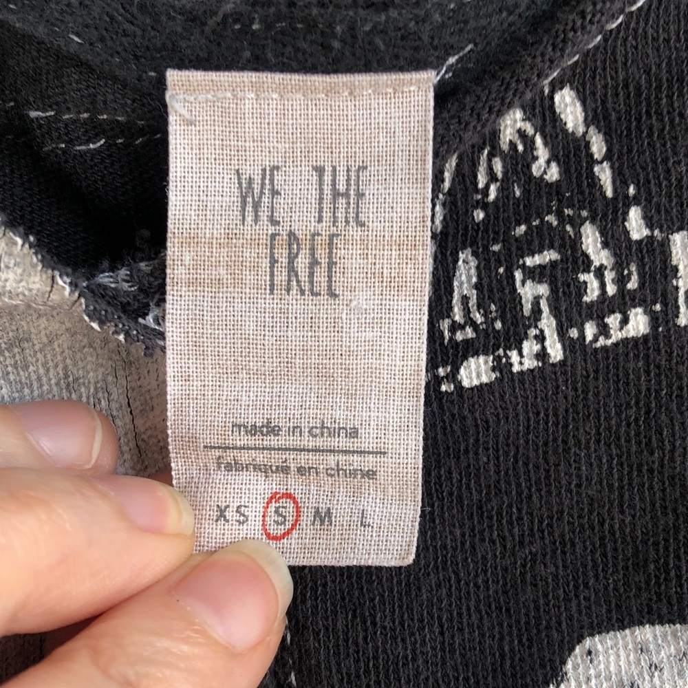 We the Free Black Graphic '83' football style tee - Picture 5 of 5